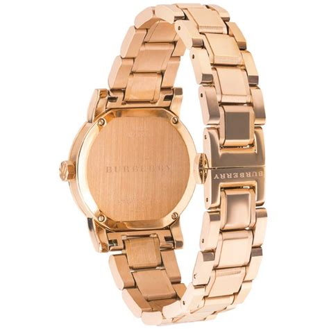 burberry bu9126|Burberry Ladies Diamond Check Stamped Rose Gold PVD .